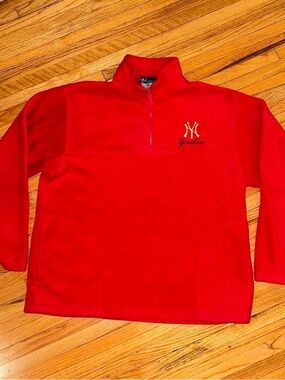 Vintage 90’s New York Yankees Adidas Fleece Quarter Zip